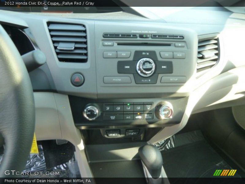 Rallye Red / Gray 2012 Honda Civic EX-L Coupe