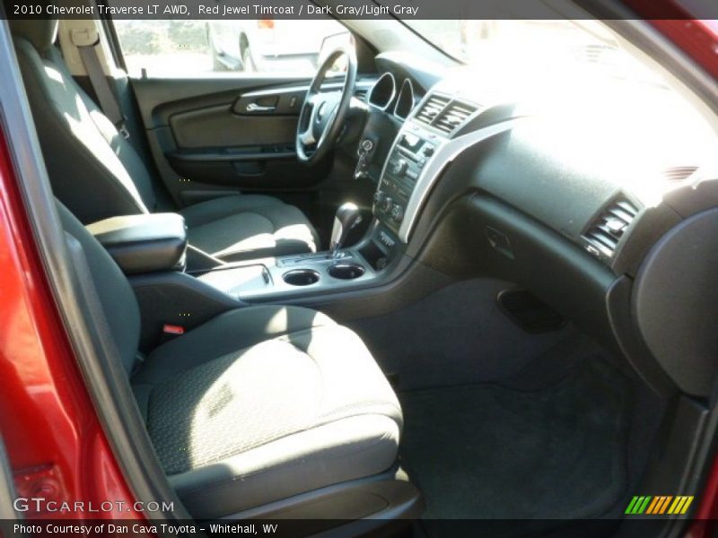 Red Jewel Tintcoat / Dark Gray/Light Gray 2010 Chevrolet Traverse LT AWD