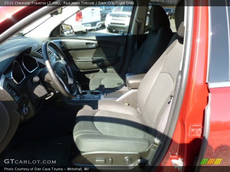 Red Jewel Tintcoat / Dark Gray/Light Gray 2010 Chevrolet Traverse LT AWD