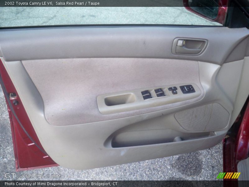 Salsa Red Pearl / Taupe 2002 Toyota Camry LE V6