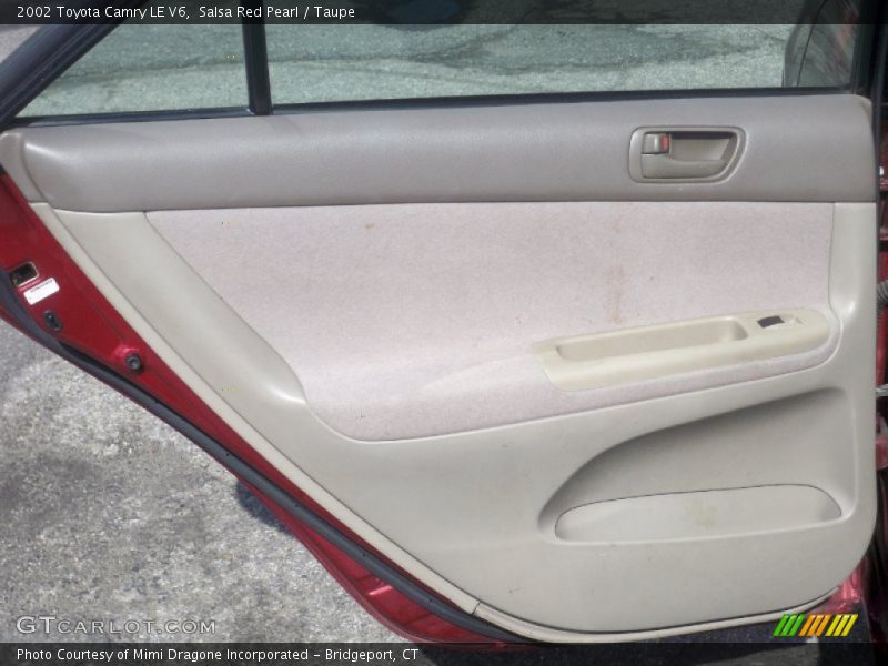 Salsa Red Pearl / Taupe 2002 Toyota Camry LE V6