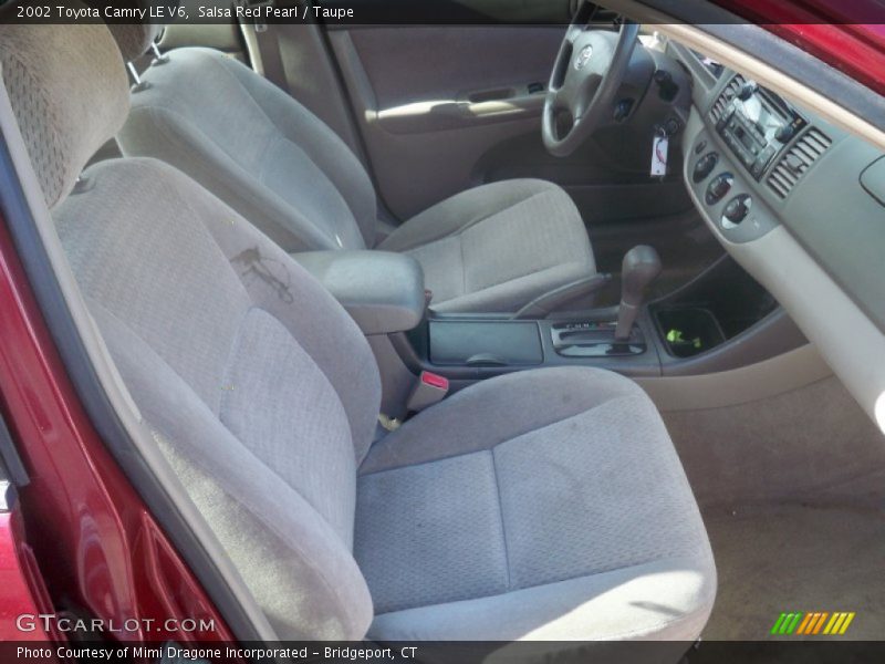 Salsa Red Pearl / Taupe 2002 Toyota Camry LE V6