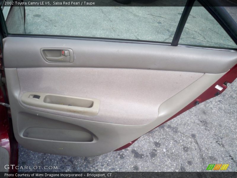 Salsa Red Pearl / Taupe 2002 Toyota Camry LE V6