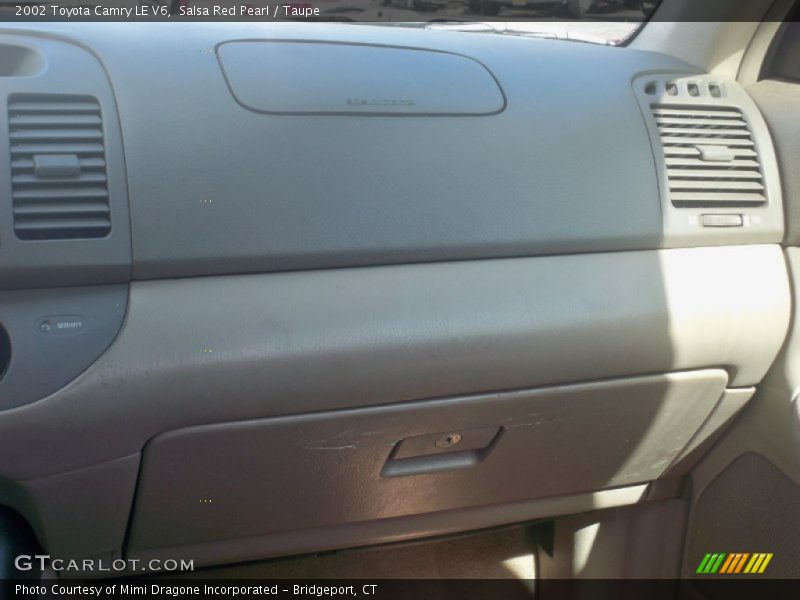 Salsa Red Pearl / Taupe 2002 Toyota Camry LE V6