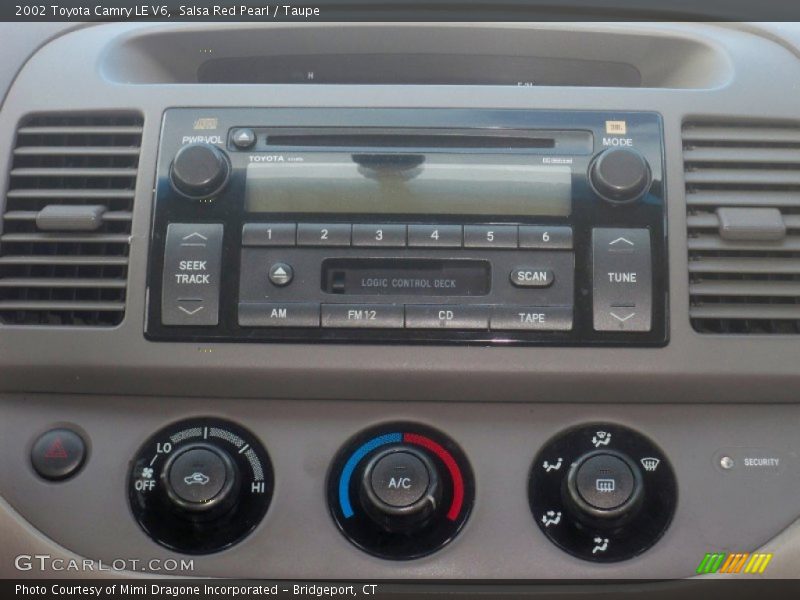 Salsa Red Pearl / Taupe 2002 Toyota Camry LE V6