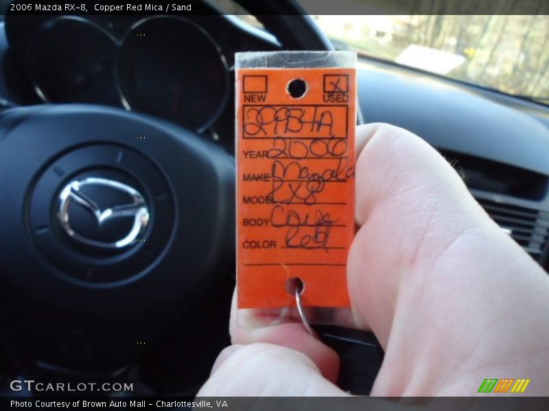 Copper Red Mica / Sand 2006 Mazda RX-8