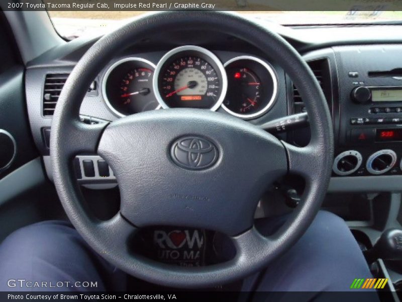 Impulse Red Pearl / Graphite Gray 2007 Toyota Tacoma Regular Cab
