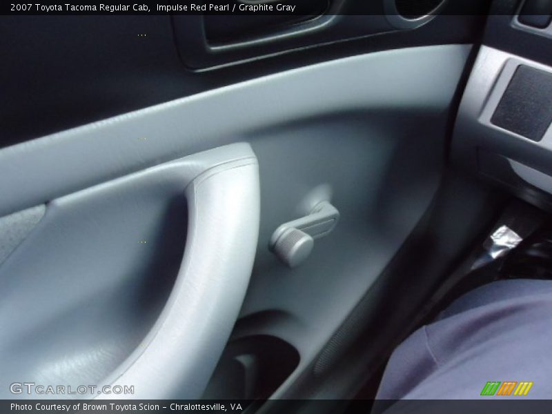 Impulse Red Pearl / Graphite Gray 2007 Toyota Tacoma Regular Cab