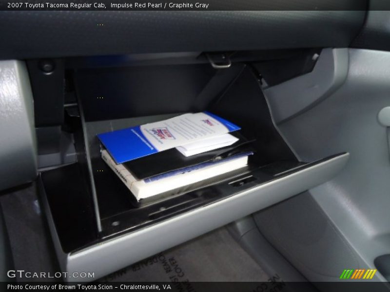 Impulse Red Pearl / Graphite Gray 2007 Toyota Tacoma Regular Cab