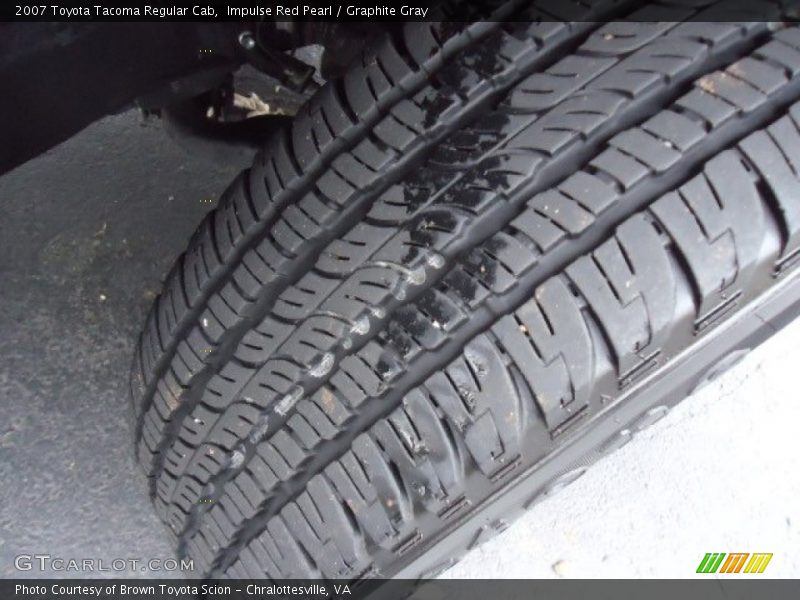 Impulse Red Pearl / Graphite Gray 2007 Toyota Tacoma Regular Cab