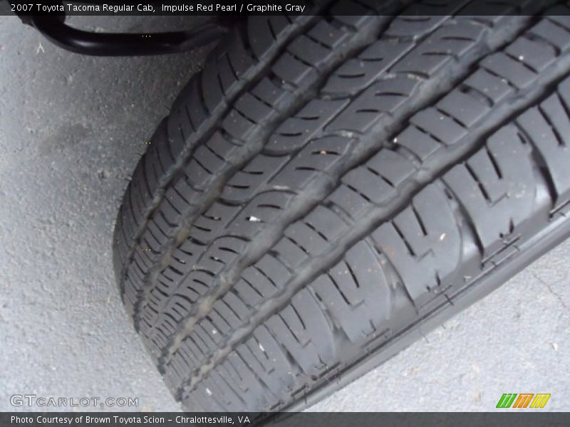 Impulse Red Pearl / Graphite Gray 2007 Toyota Tacoma Regular Cab