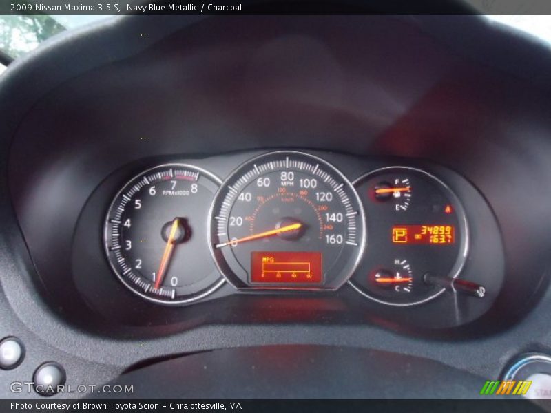 Navy Blue Metallic / Charcoal 2009 Nissan Maxima 3.5 S