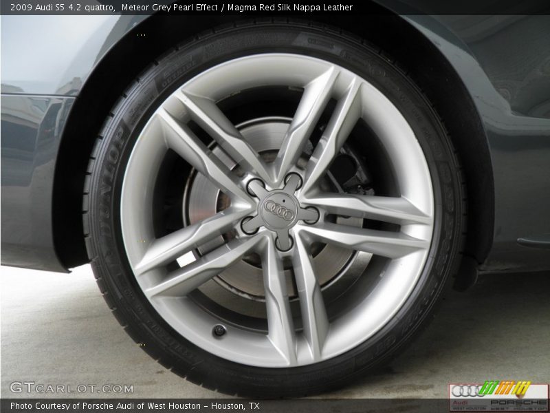 Meteor Grey Pearl Effect / Magma Red Silk Nappa Leather 2009 Audi S5 4.2 quattro