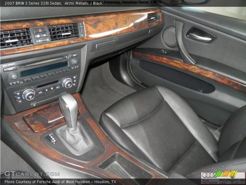 Arctic Metallic / Black 2007 BMW 3 Series 328i Sedan