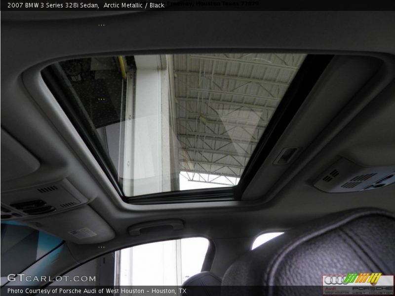 Arctic Metallic / Black 2007 BMW 3 Series 328i Sedan