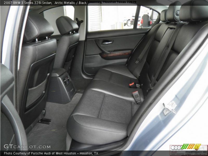 Arctic Metallic / Black 2007 BMW 3 Series 328i Sedan