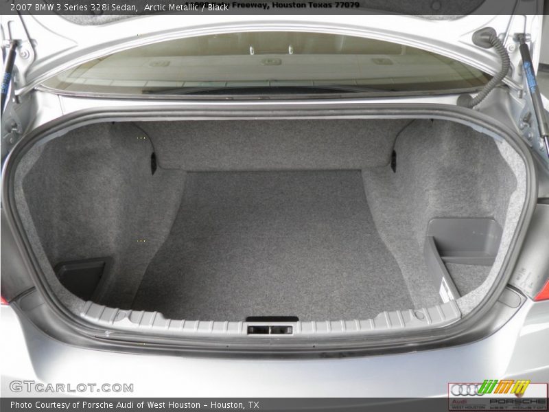 Arctic Metallic / Black 2007 BMW 3 Series 328i Sedan