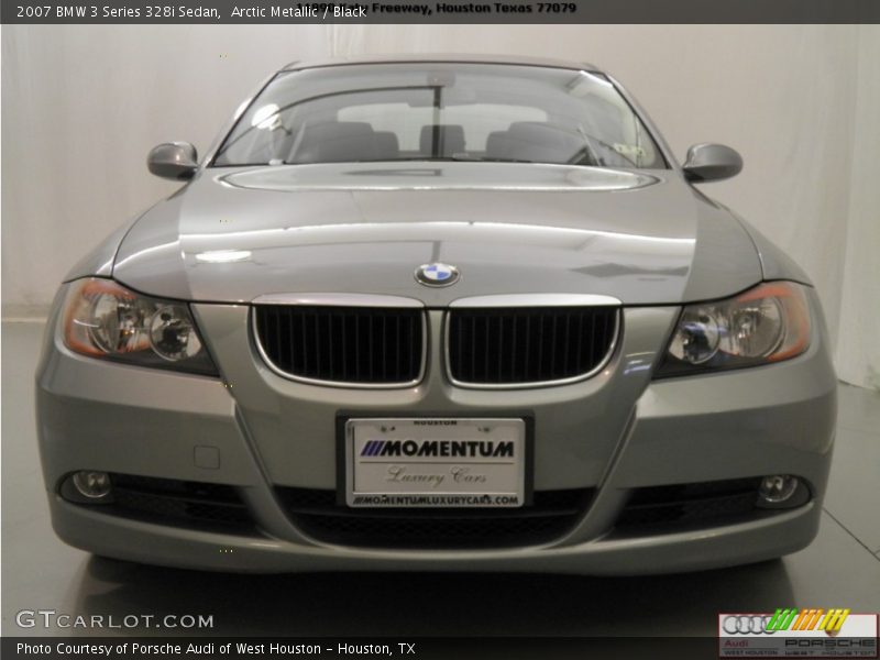 Arctic Metallic / Black 2007 BMW 3 Series 328i Sedan