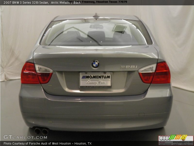 Arctic Metallic / Black 2007 BMW 3 Series 328i Sedan