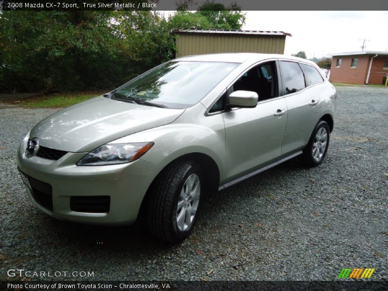 True Silver Metallic / Black 2008 Mazda CX-7 Sport