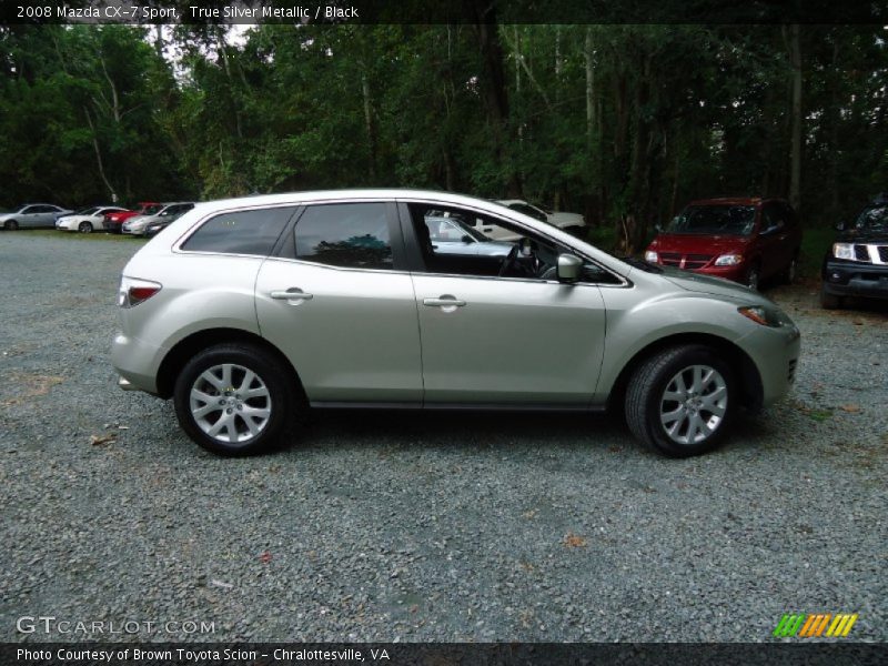 True Silver Metallic / Black 2008 Mazda CX-7 Sport