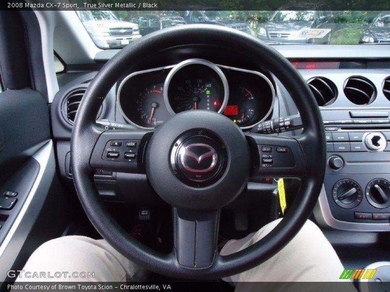 True Silver Metallic / Black 2008 Mazda CX-7 Sport