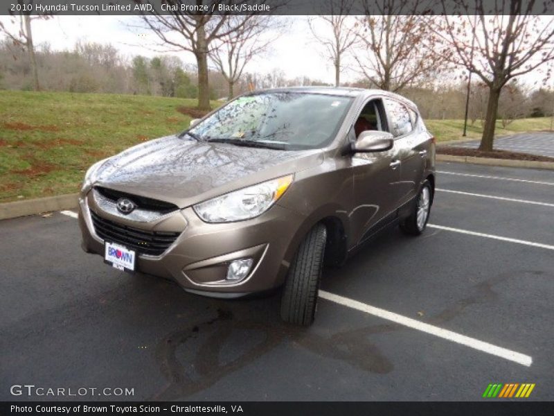 Chai Bronze / Black/Saddle 2010 Hyundai Tucson Limited AWD
