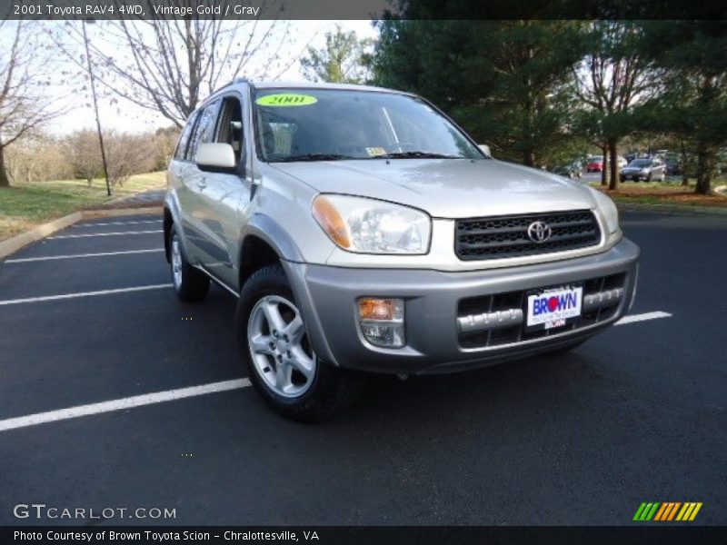 Vintage Gold / Gray 2001 Toyota RAV4 4WD