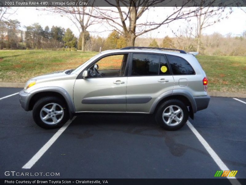 Vintage Gold / Gray 2001 Toyota RAV4 4WD