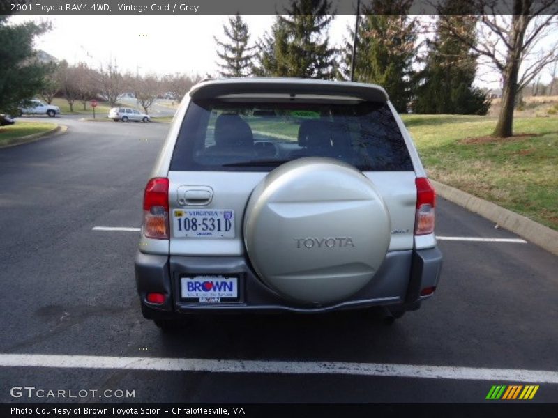 Vintage Gold / Gray 2001 Toyota RAV4 4WD