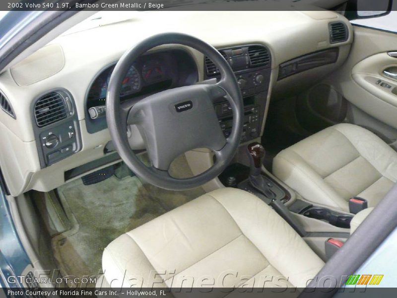 Bamboo Green Metallic / Beige 2002 Volvo S40 1.9T