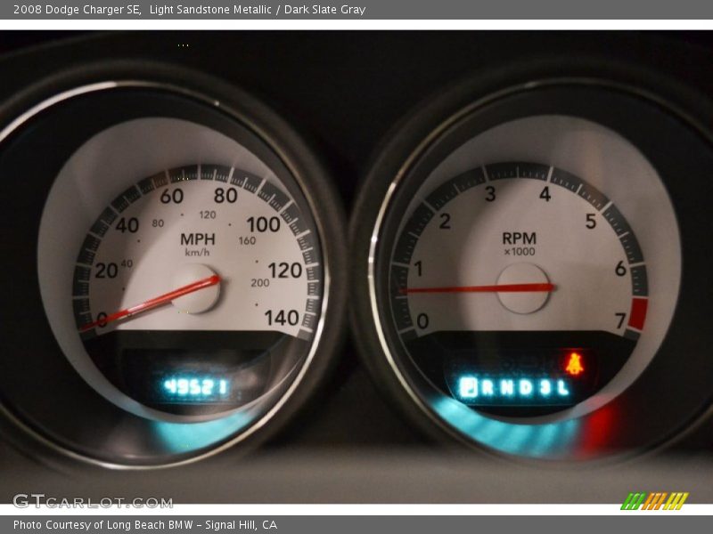 Light Sandstone Metallic / Dark Slate Gray 2008 Dodge Charger SE