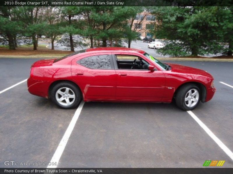 Inferno Red Crystal Pearl / Dark Slate Gray 2010 Dodge Charger SXT
