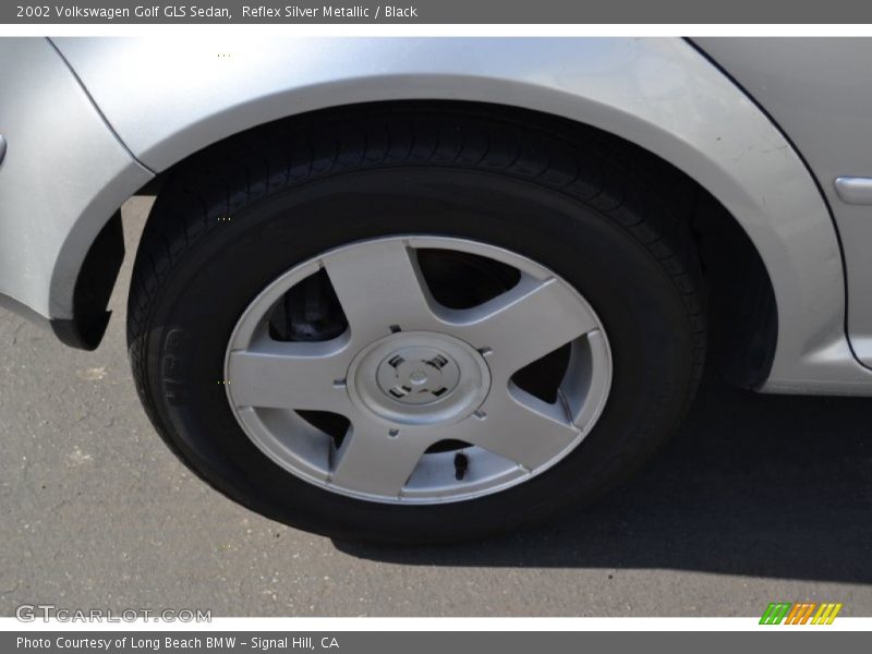 Reflex Silver Metallic / Black 2002 Volkswagen Golf GLS Sedan
