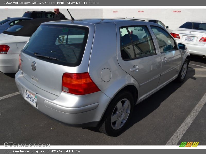 Reflex Silver Metallic / Black 2002 Volkswagen Golf GLS Sedan
