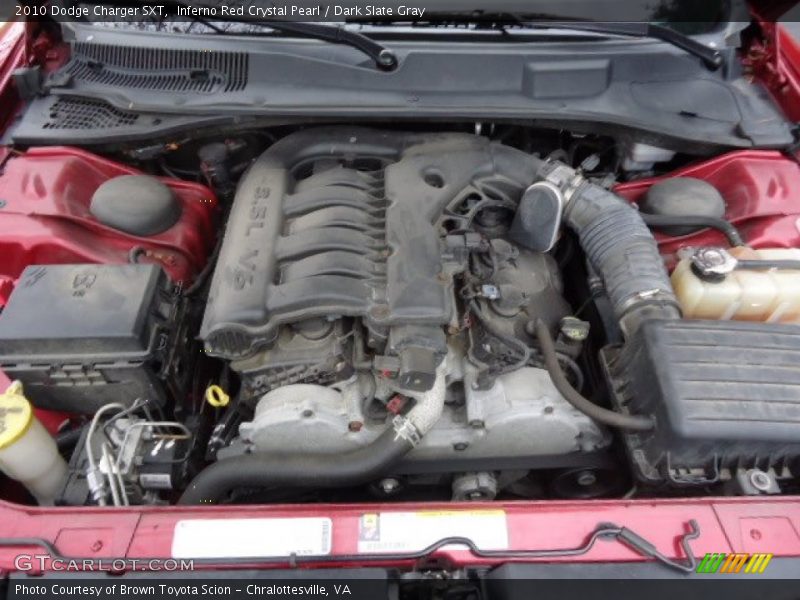 Inferno Red Crystal Pearl / Dark Slate Gray 2010 Dodge Charger SXT