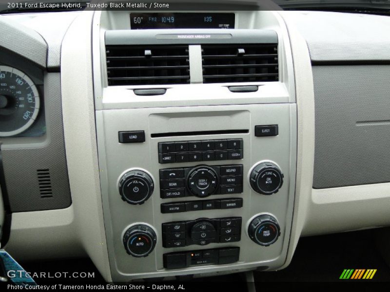 Controls of 2011 Escape Hybrid