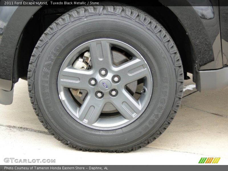 Tuxedo Black Metallic / Stone 2011 Ford Escape Hybrid