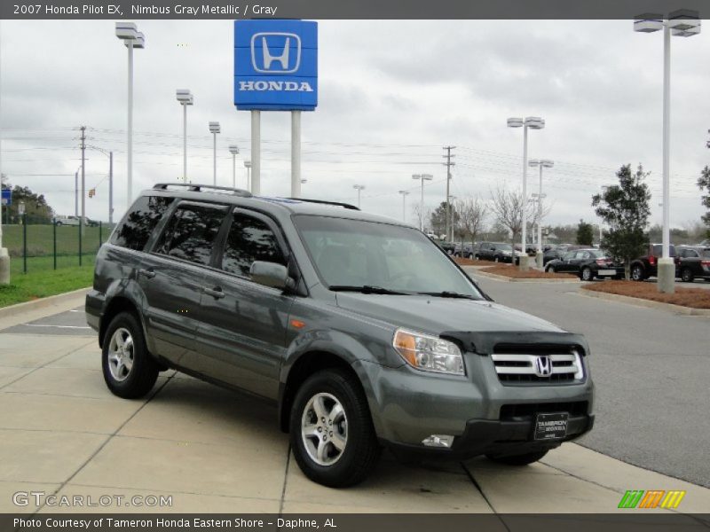 Nimbus Gray Metallic / Gray 2007 Honda Pilot EX