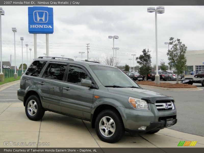 Nimbus Gray Metallic / Gray 2007 Honda Pilot EX