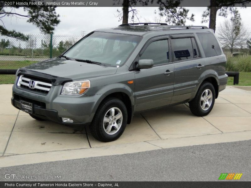 Nimbus Gray Metallic / Gray 2007 Honda Pilot EX
