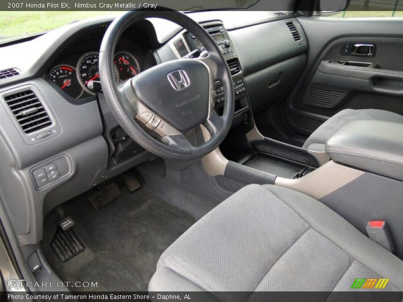 Nimbus Gray Metallic / Gray 2007 Honda Pilot EX