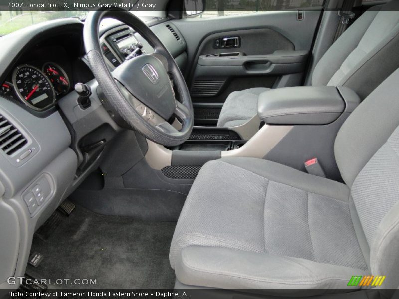 Nimbus Gray Metallic / Gray 2007 Honda Pilot EX
