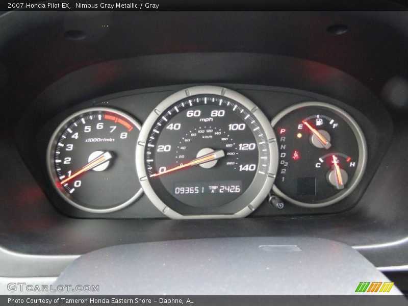 Nimbus Gray Metallic / Gray 2007 Honda Pilot EX