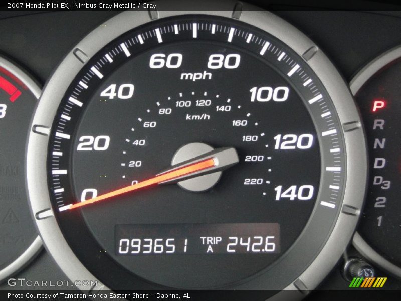 Nimbus Gray Metallic / Gray 2007 Honda Pilot EX
