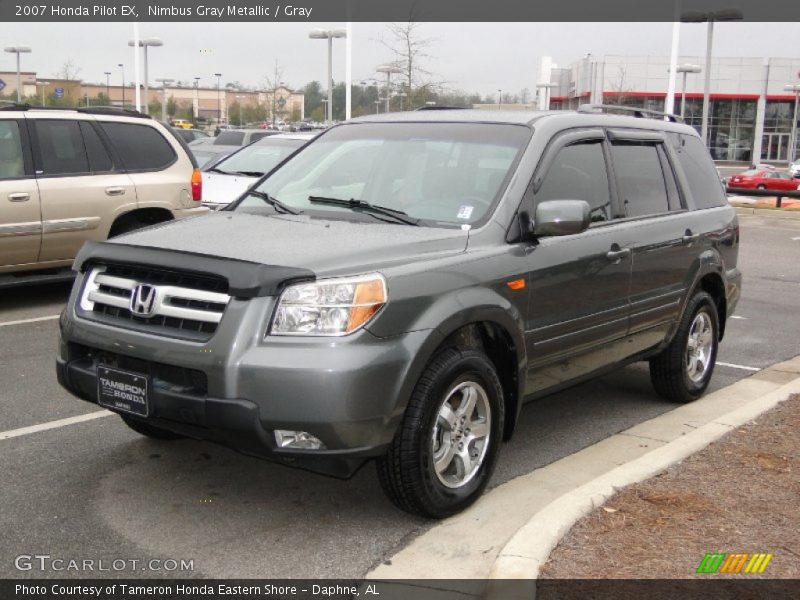 Nimbus Gray Metallic / Gray 2007 Honda Pilot EX