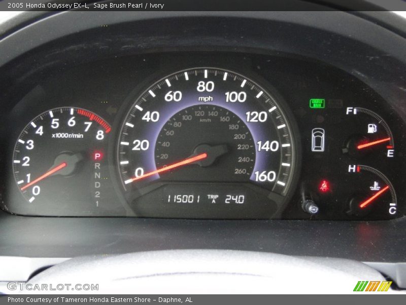 Sage Brush Pearl / Ivory 2005 Honda Odyssey EX-L