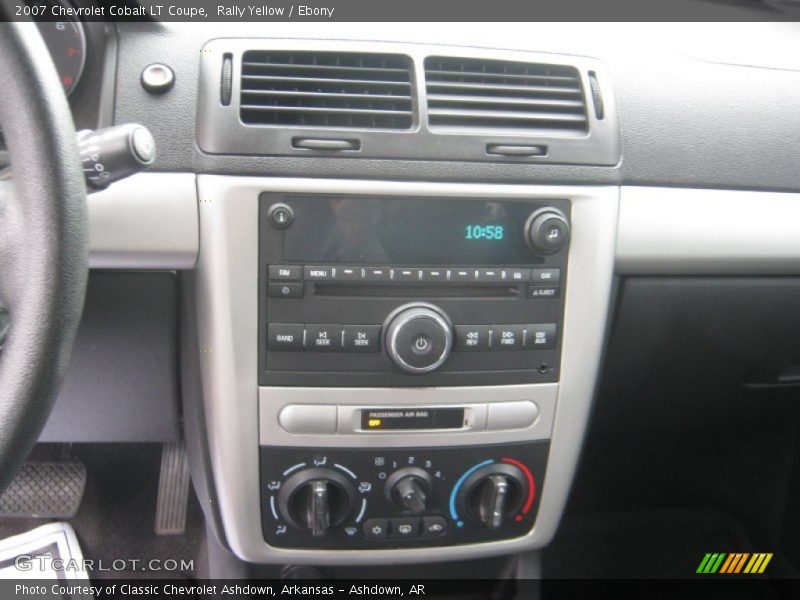 Controls of 2007 Cobalt LT Coupe