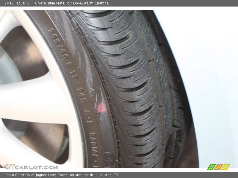 Crystal Blue Metallic / Dove/Warm Charcoal 2012 Jaguar XF