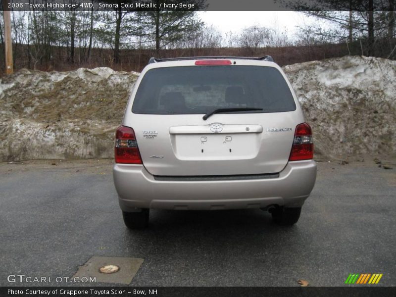 Sonora Gold Metallic / Ivory Beige 2006 Toyota Highlander 4WD